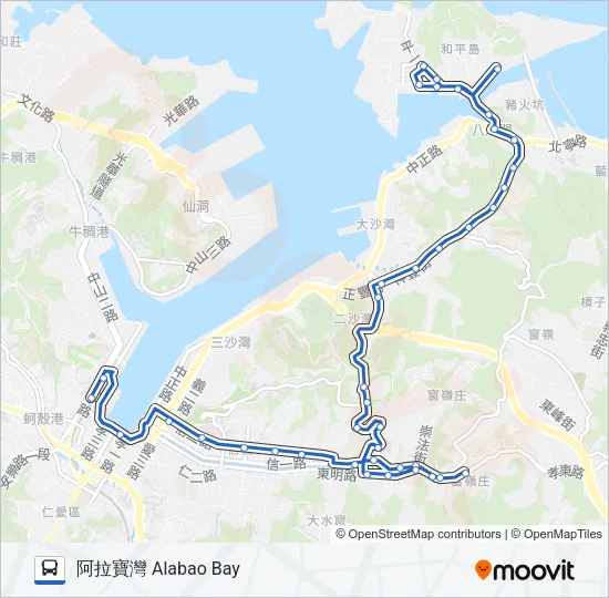 205 Bus Line Map