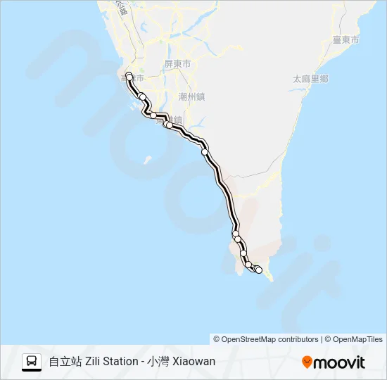 9117B Bus Line Map