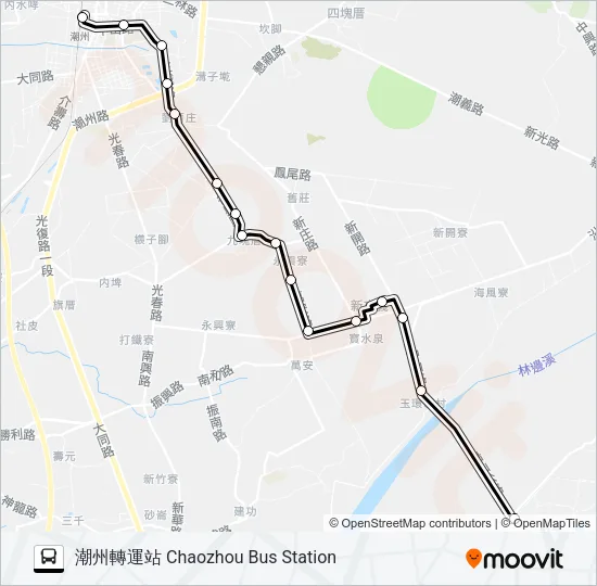 8211A Bus Line Map