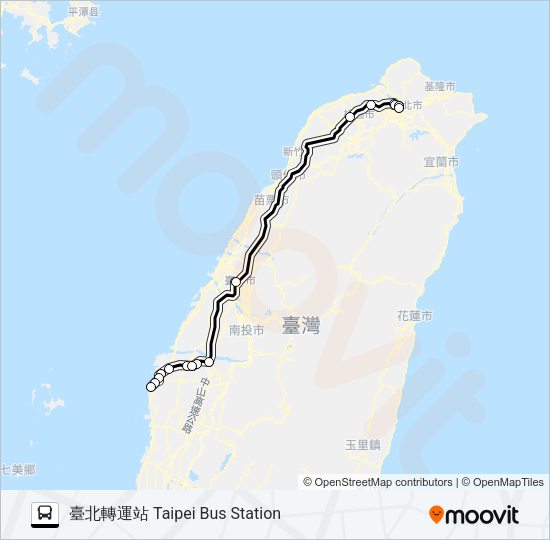 1637 Bus Line Map