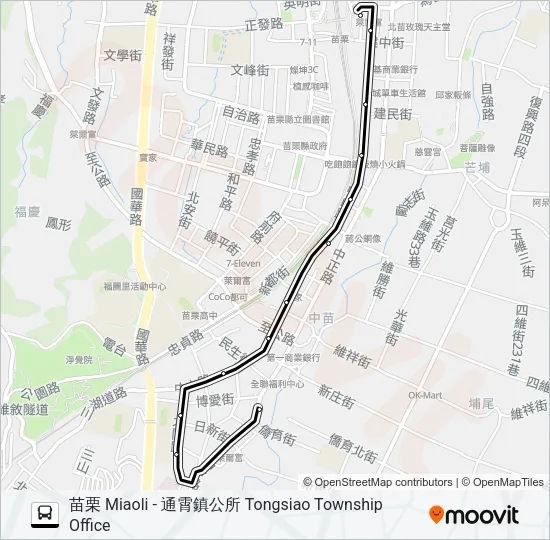 巴士5668的線路圖
