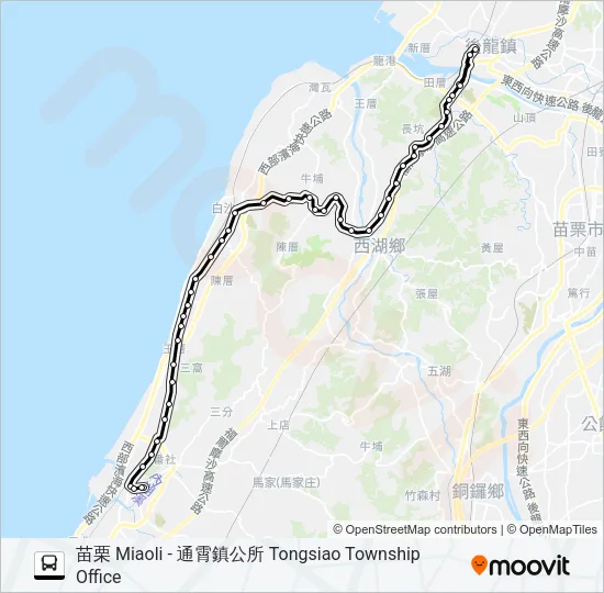 巴士5668的線路圖