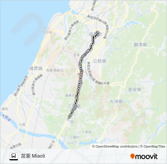 5664B Bus Line Map