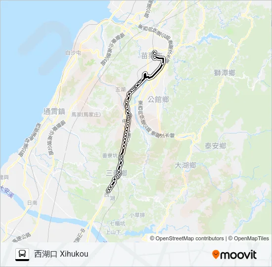 5664C Bus Line Map