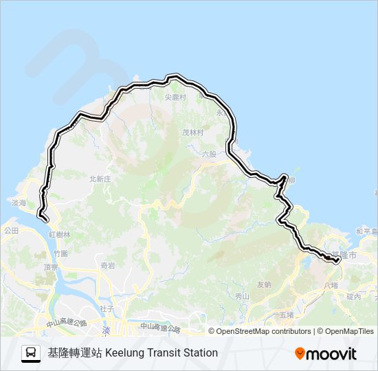 862基隆轉運站 Bus Line Map