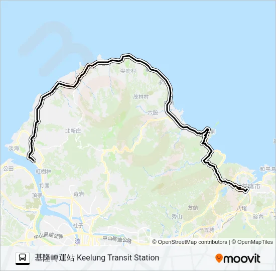 862基隆轉運站 Bus Line Map