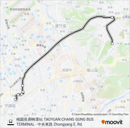 2004A Bus Line Map