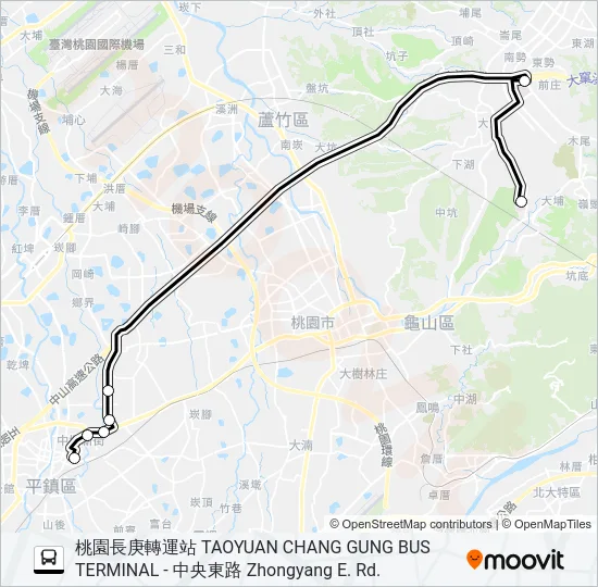 2004A Bus Line Map