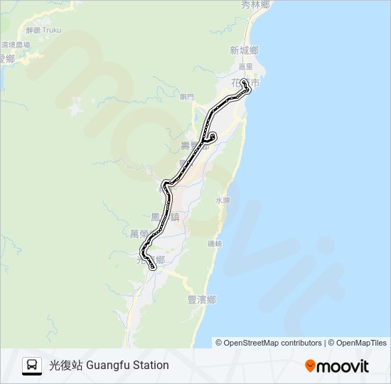 1121 bus Line Map