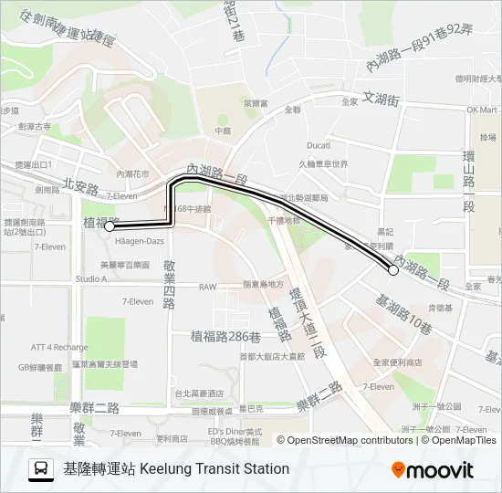1573A Bus Line Map