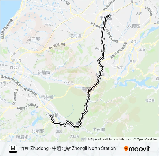 巴士5634的線路圖