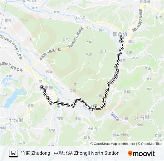 5634A Bus Line Map
