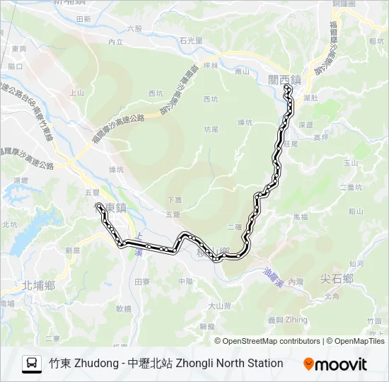 5634A Bus Line Map