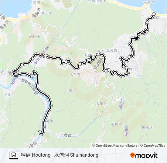 826猴硐遊客中心 Bus Line Map