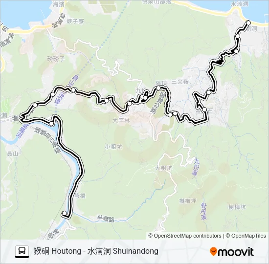 826猴硐遊客中心 Bus Line Map