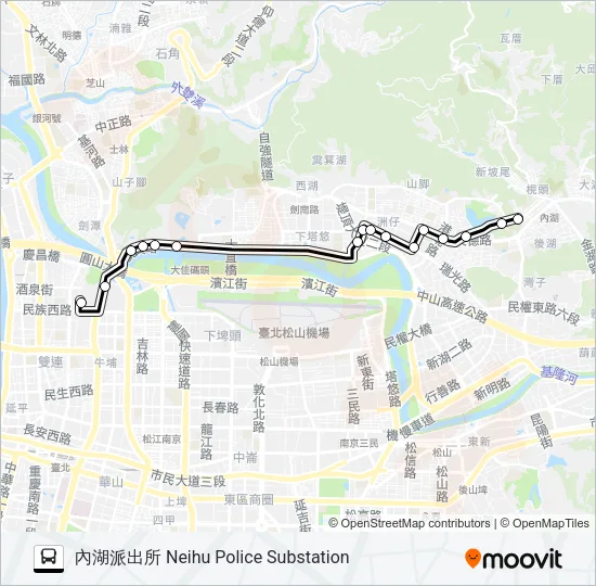 21(上午) Bus Line Map