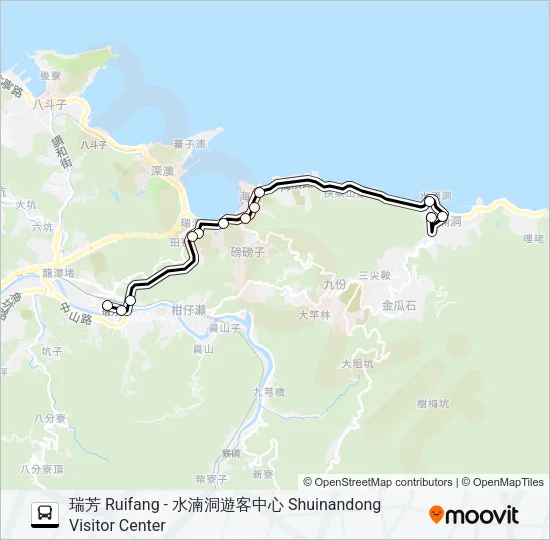 886區瑞芳 Bus Line Map