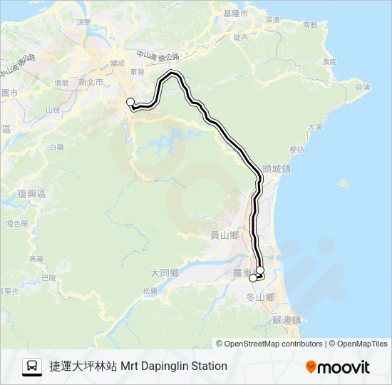 9028B Bus Line Map