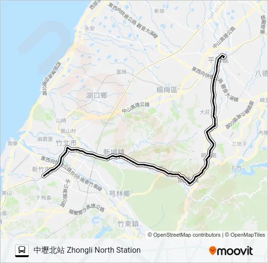 5620 Bus Line Map