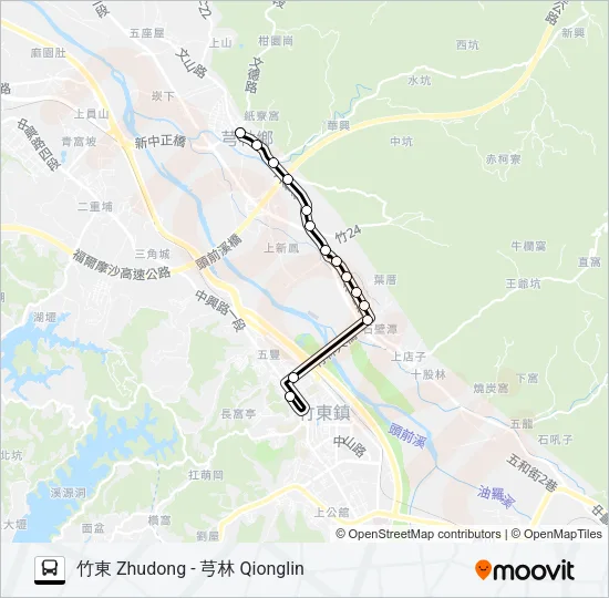 巴士5633的線路圖