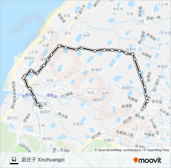 5611A Bus Line Map