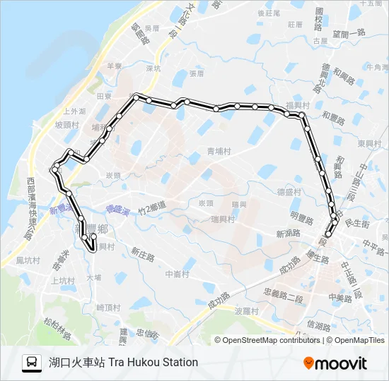 5611A Bus Line Map