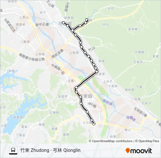 5633A Bus Line Map