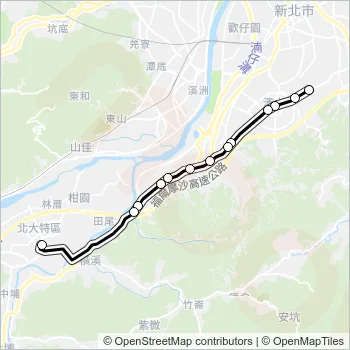 三峽-中和高中 Bus Line Map