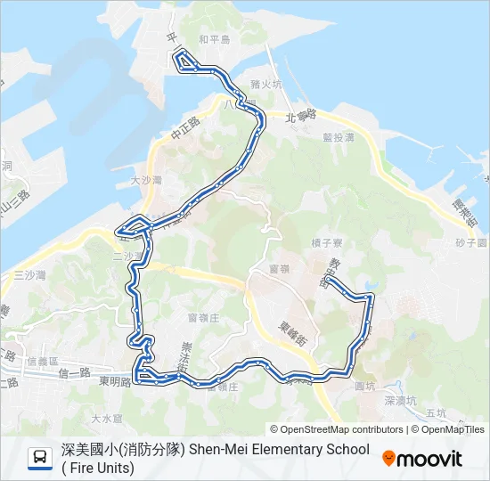 205 Bus Line Map