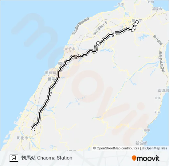 1667 Bus Line Map