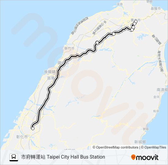 1667 Bus Line Map