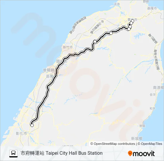 1667 Bus Line Map