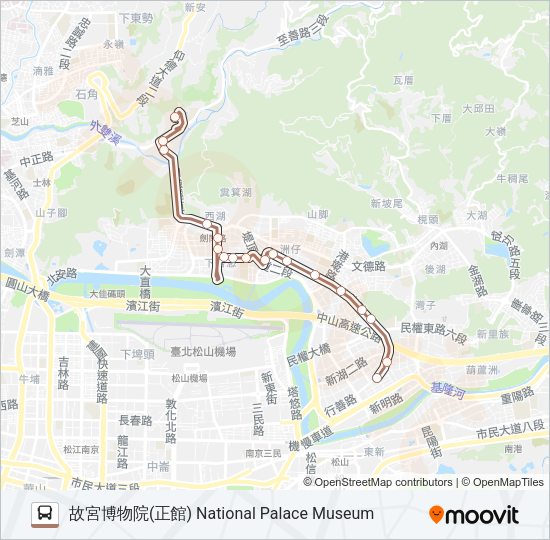 棕20 Bus Line Map