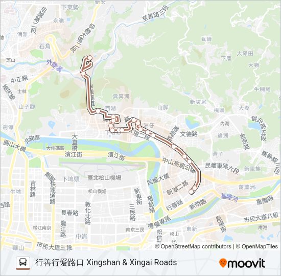 棕20 Bus Line Map