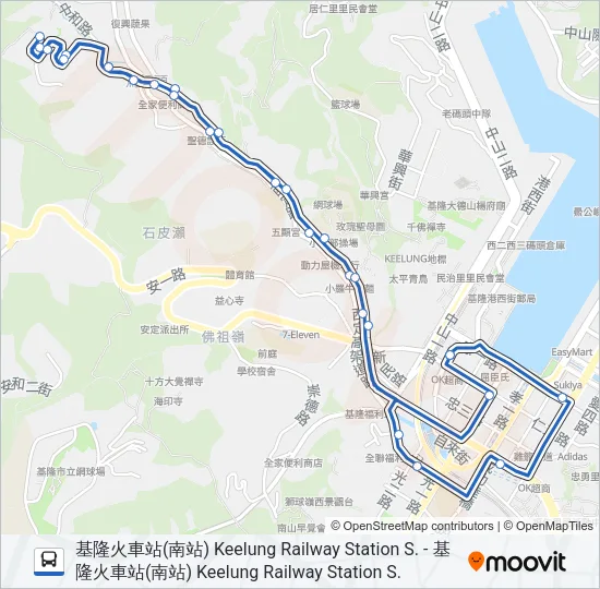 巴士3063的線路圖