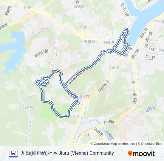 巴士5062的線路圖