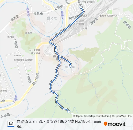 7062 Bus Line Map