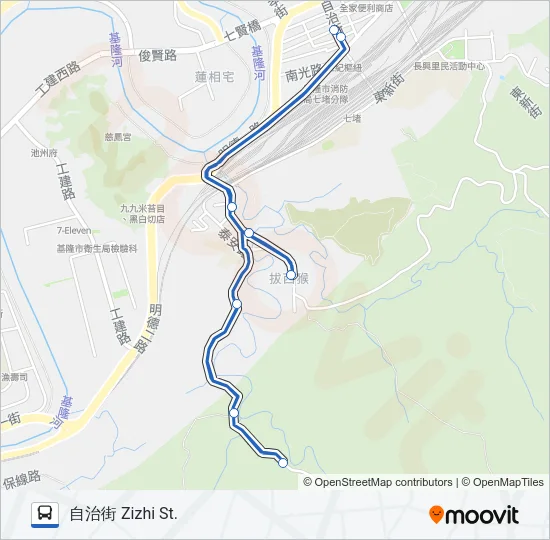 7063 Bus Line Map