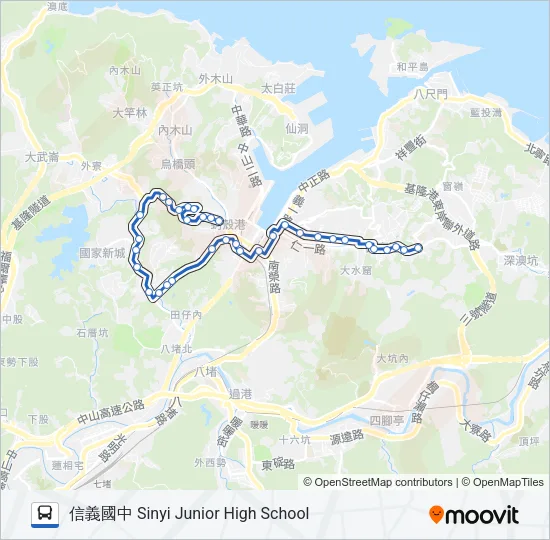 巴士8011的線路圖