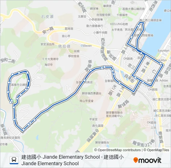 502 Bus Line Map