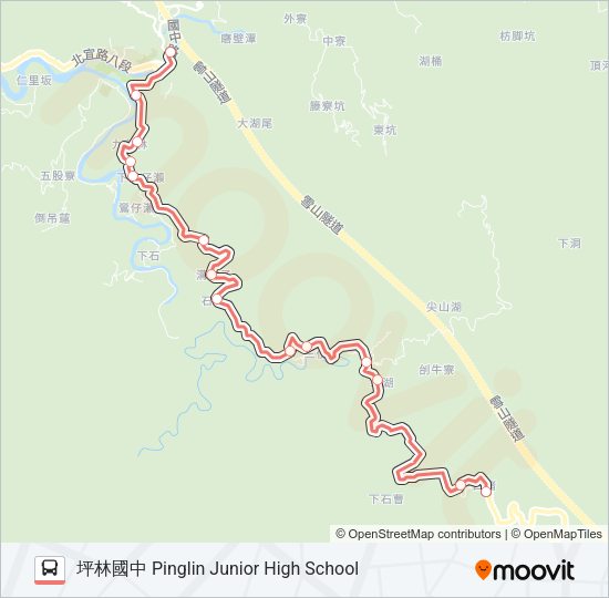 F723上石嘈去(暫停營運) Bus Line Map