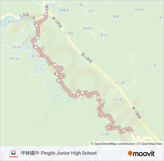 F723上石嘈去(暫停營運) Bus Line Map