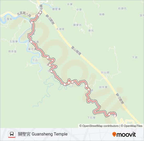 F723上石嘈去(暫停營運) Bus Line Map