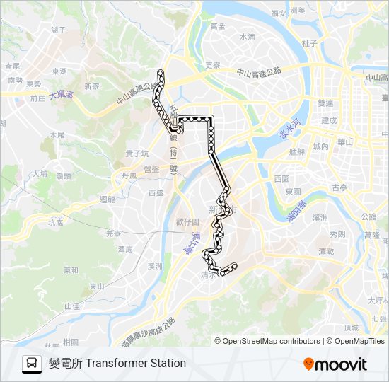 813明日世界 Bus Line Map