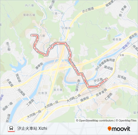 F909伯爵 Bus Line Map