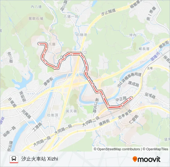F909伯爵 Bus Line Map
