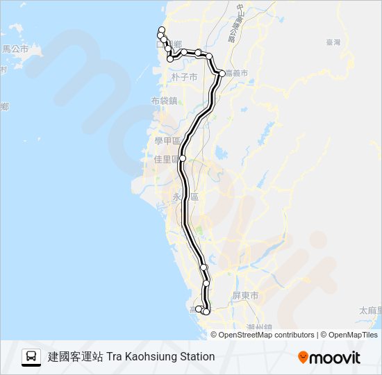 1650D Bus Line Map