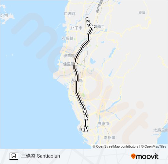 1650D Bus Line Map
