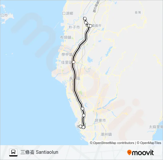 巴士1650D的線路圖