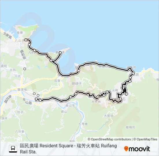 177瑞芳觀光公車 Bus Line Map